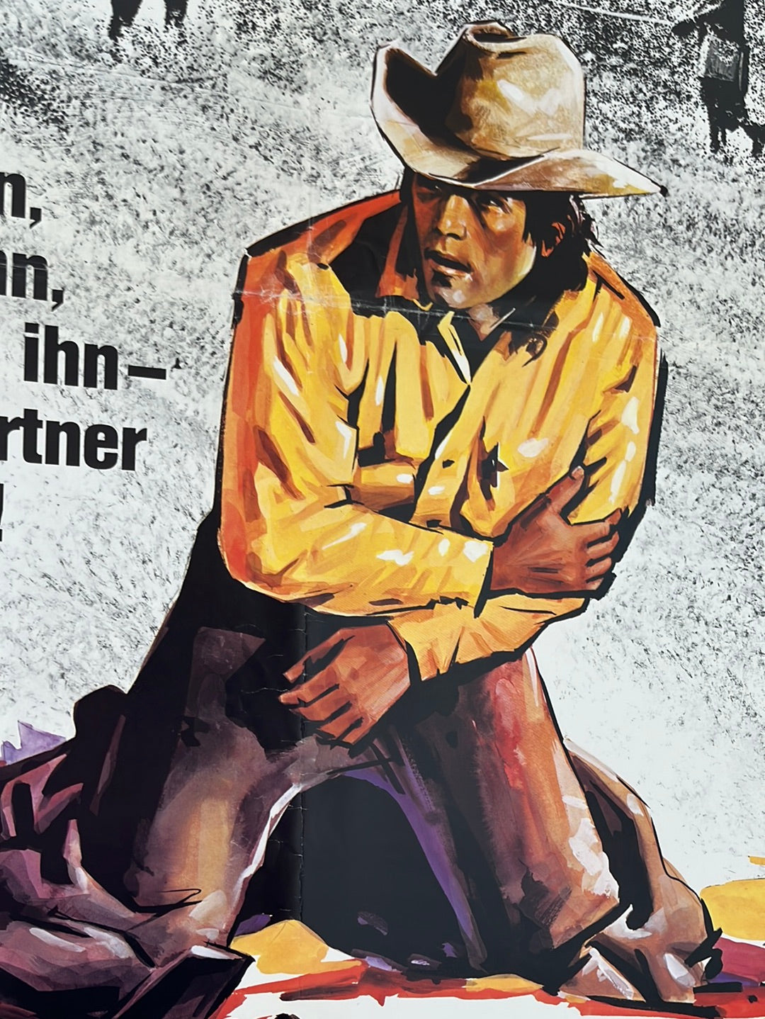 When The Legends Die - Die Legende Vom Killer Tom (1972) Original German A1 Cinema Poster