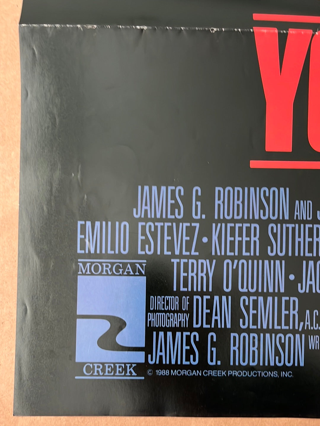 Young Guns (1988) Original US One Sheet Cinema Poster