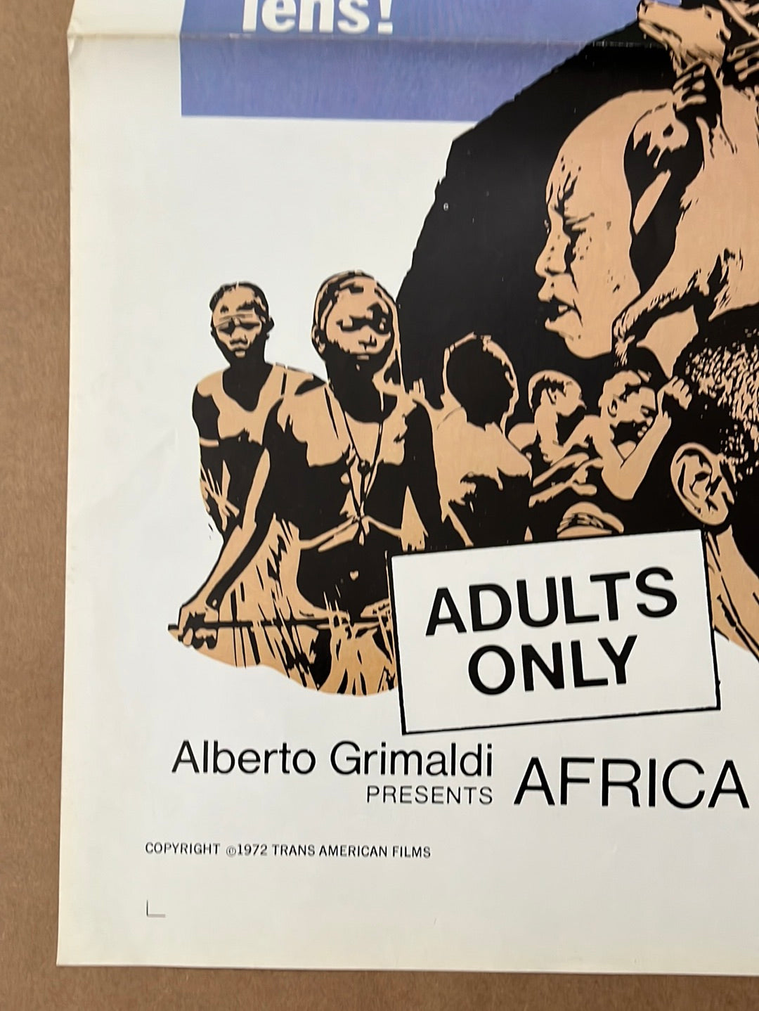 Africa Uncensored (1972) Original US One Sheet Cinema Poster