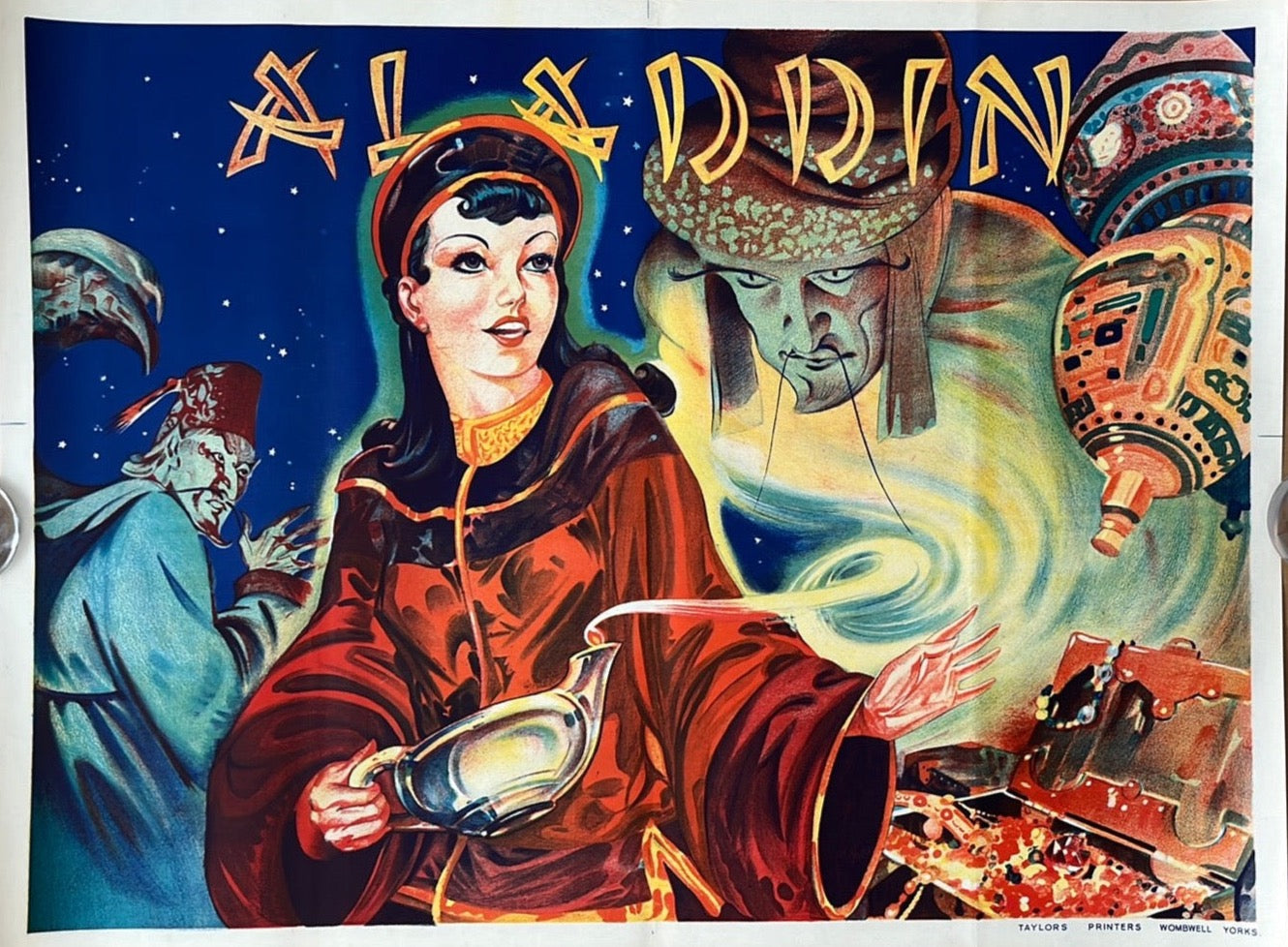 Aladdin Original UK Quad theatre poster
