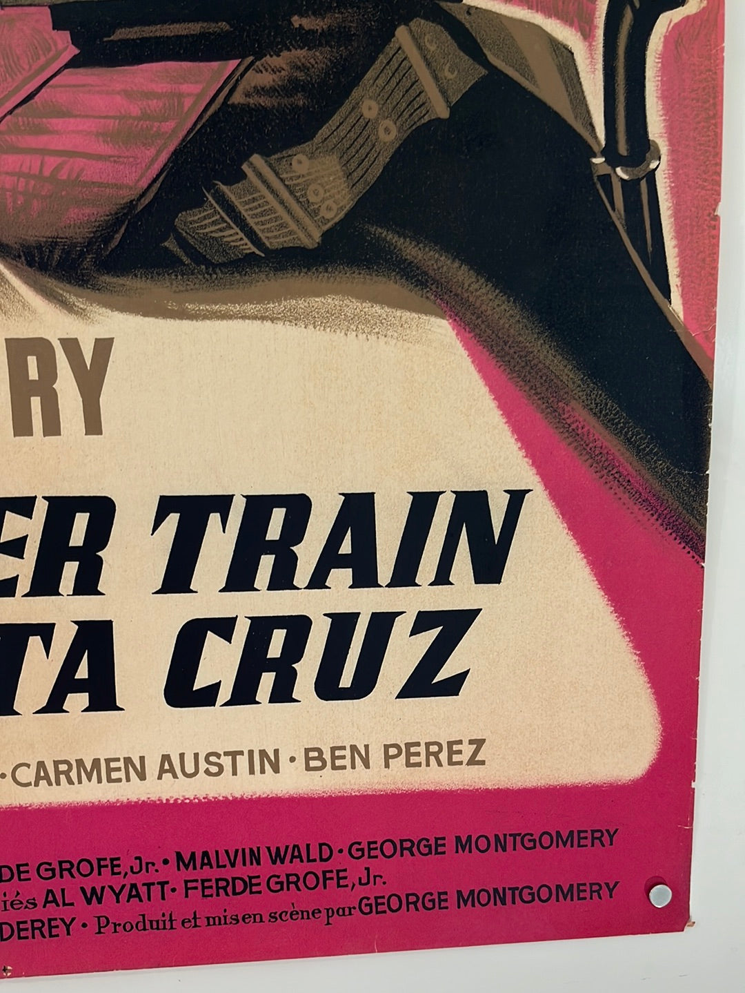 The Steel Claw - Le Dernier Train De Santa Cruz (1961) Original French Affiche Cinema Poster