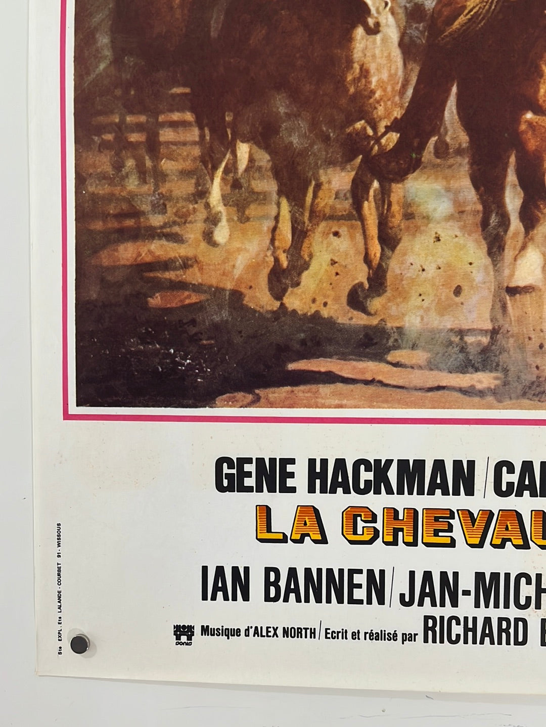 Bite The Bullet - La Chevauchee Sauvage (1975) Original French Affiche Cinema Poster