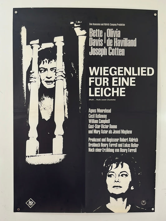 Hush Hush Sweet Charlotte (1965) Original German A1 Movie Poster