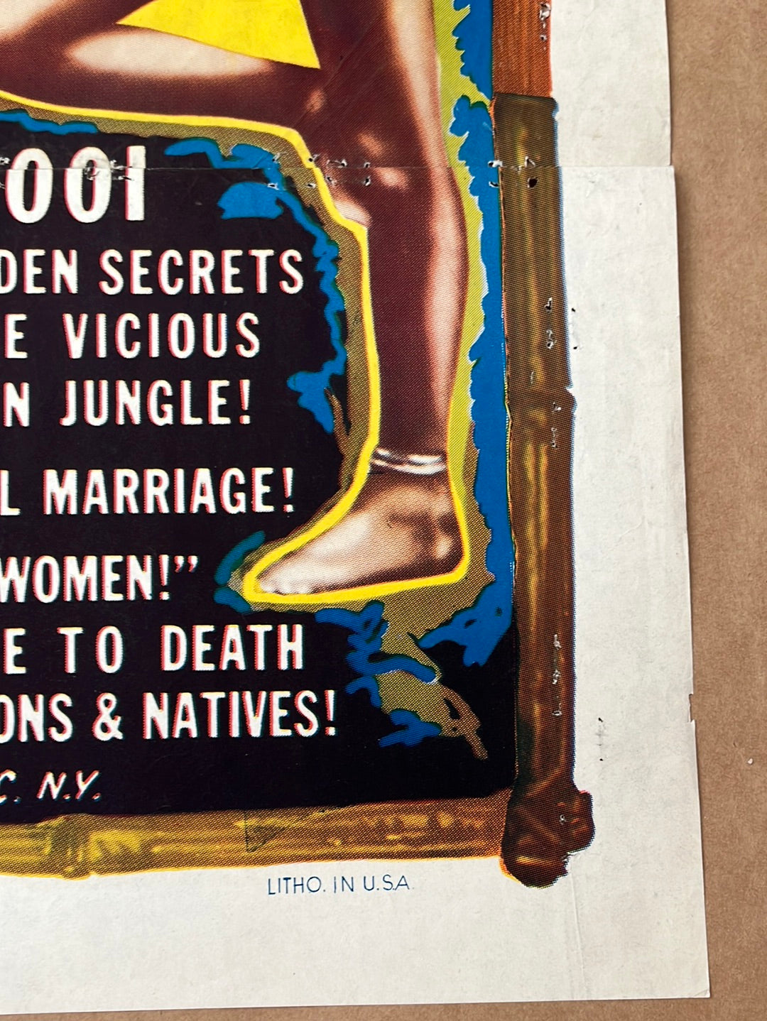 Goona Goona & Africa Speaks - The Afro-Goona Show (1950s Re-Release) Original US One Sheet Cinema Poster