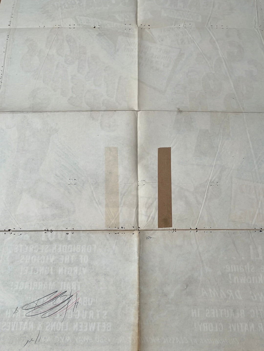 Goona Goona & Africa Speaks - The Afro-Goona Show (1950s Re-Release) Original US One Sheet Cinema Poster