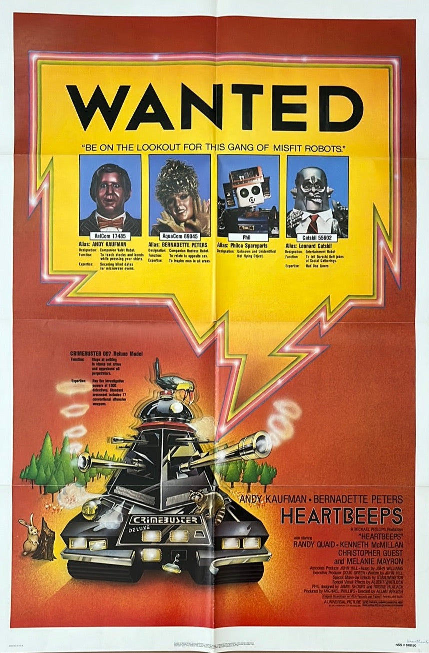 Heartbeeps Original US One Sheet Cinema Poster