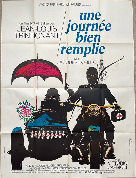 Une Journée Bien Remplie Original French One Panel Cinema Poster