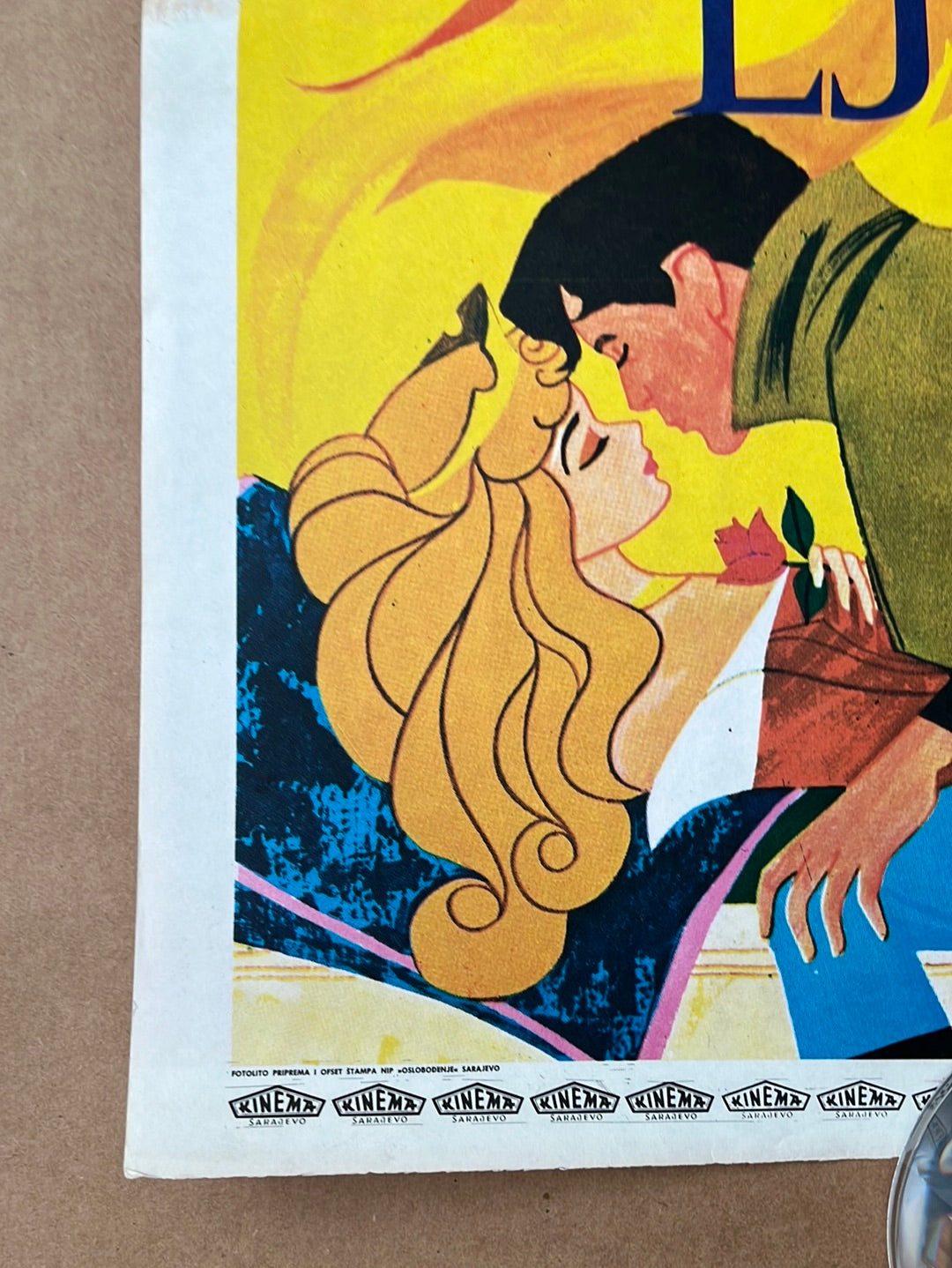 Walt Disney's Sleeping Beauty (1970s Re-Release) Original Yugoslavian Cinema Poster