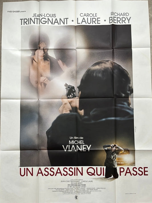 Un Assassin Qui Passe Original French One Panel Cinema Poster