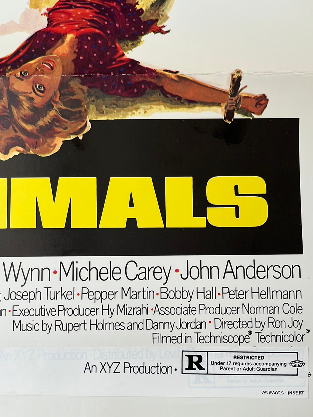 The Animals (1971) Original US Insert Cinema Poster
