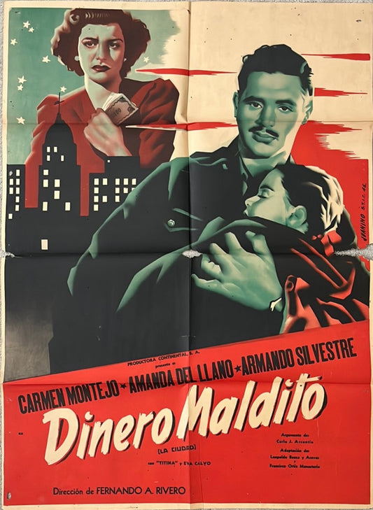 Dinero Maldito Original Mexican Cinema Poster