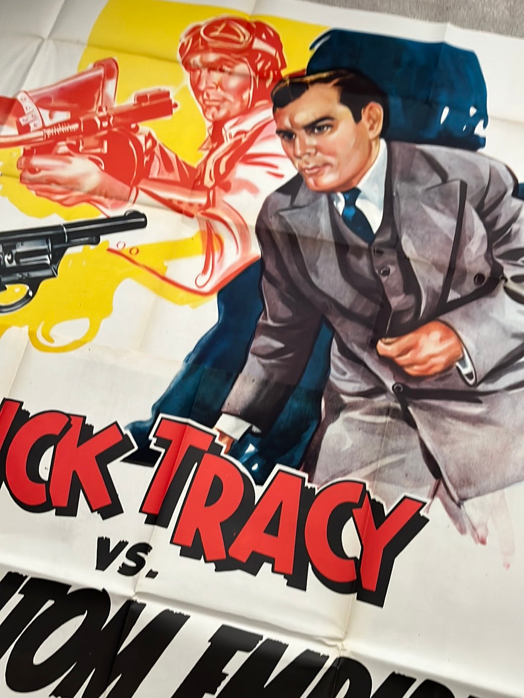 Dick Tracy vs. Phantom Empire (1952 Re-Release) Original US Three Sheet Cinema Poster