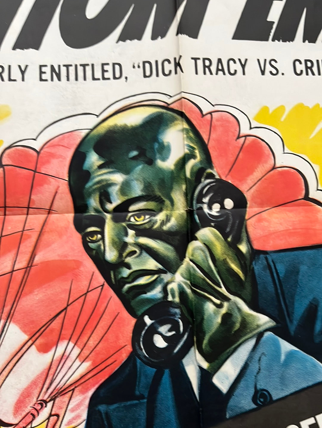 Dick Tracy vs. Phantom Empire (1952 Re-Release) Original US Three Sheet Cinema Poster