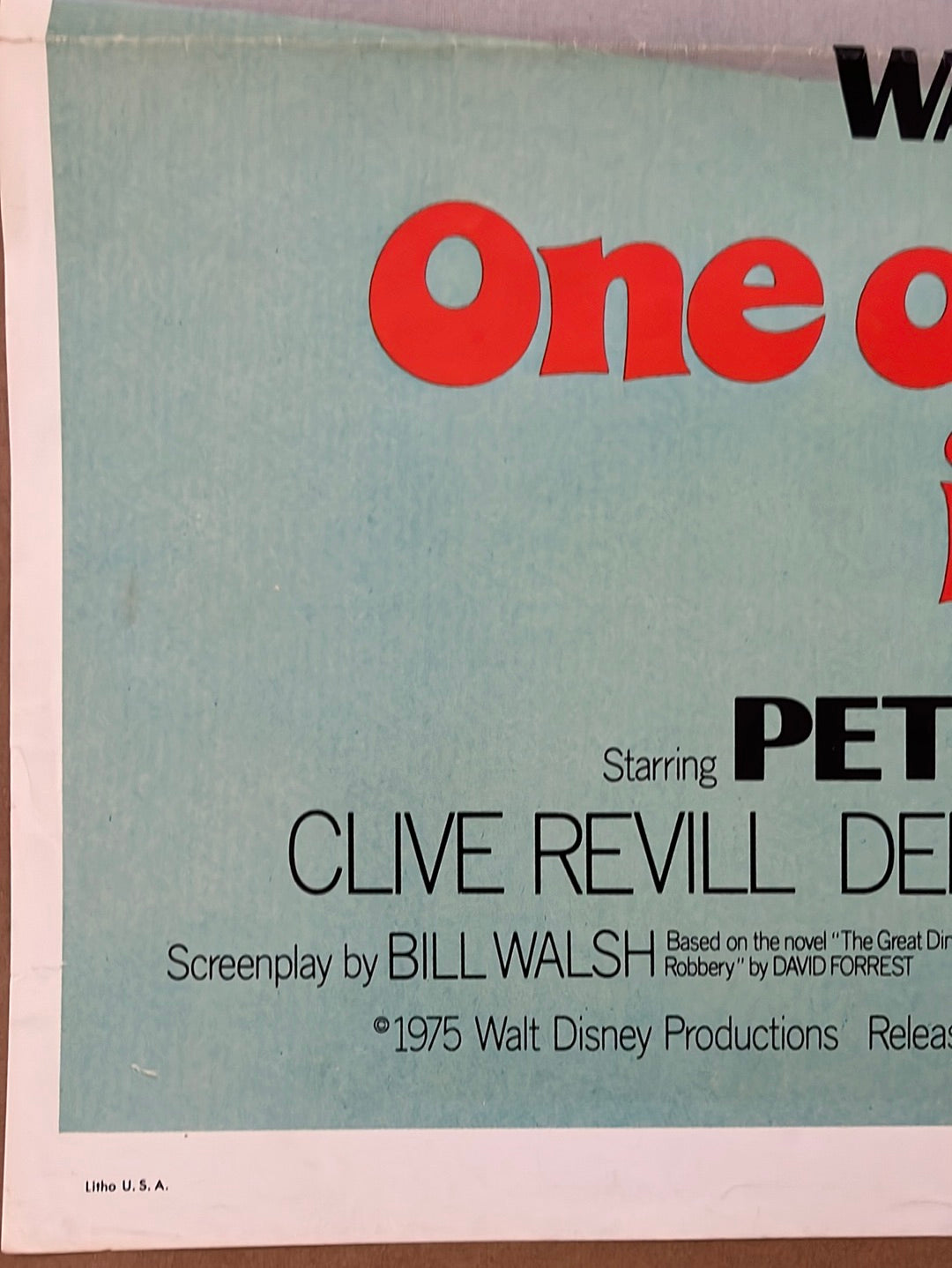 One Of Our Dinosaurs Is Missing (1975) Original US One Sheet Cinema Poster
