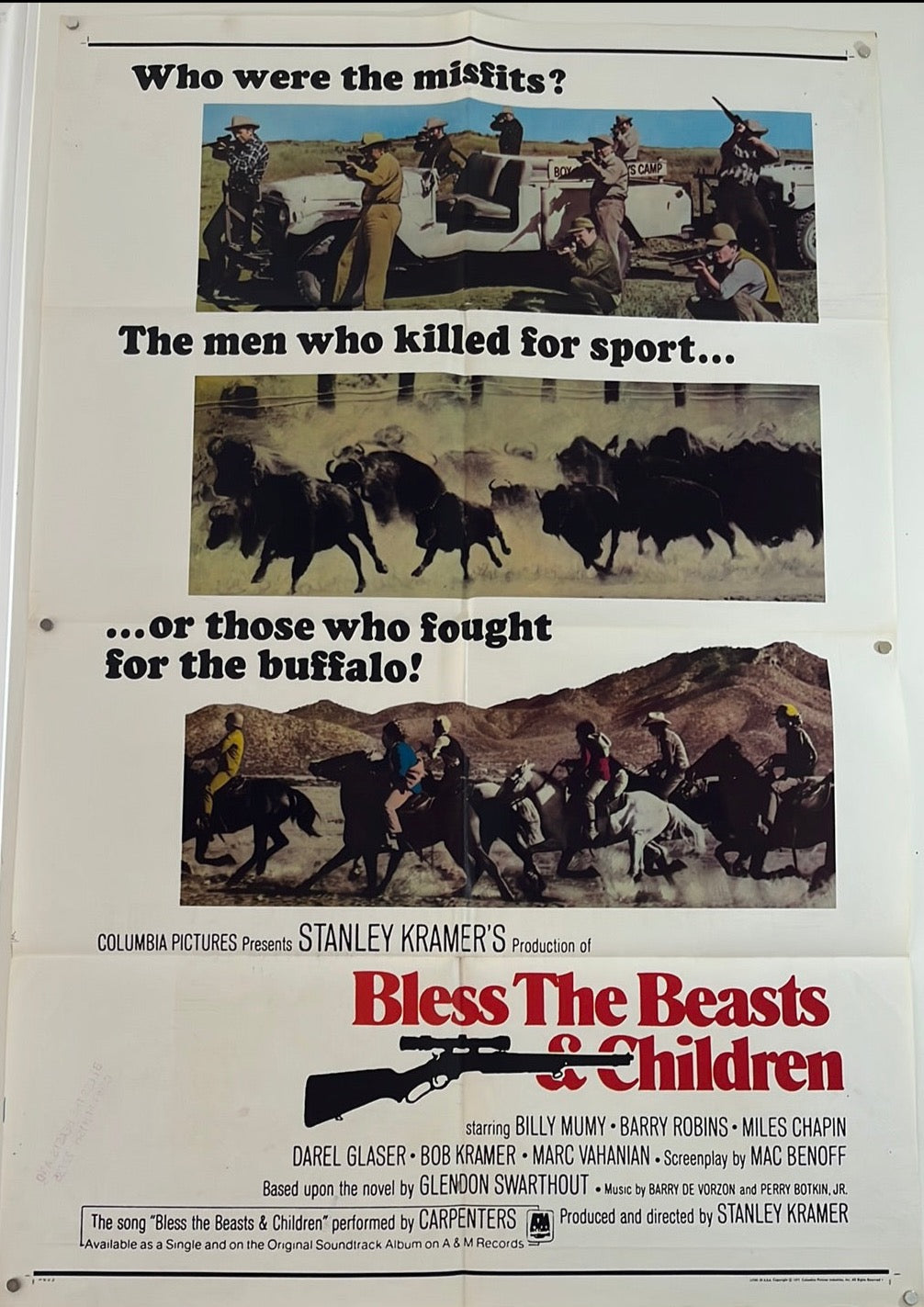 Bless The Beast & Children (1971) Original US One Sheet Cinema Poster