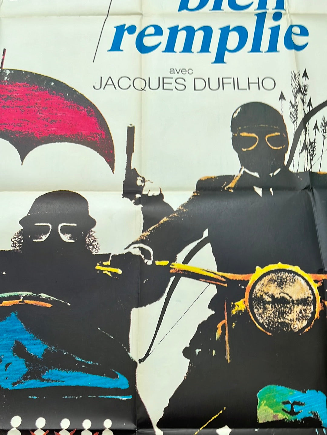 Une Journée Bien Remplie (1973) Original French One Panel Cinema Poster