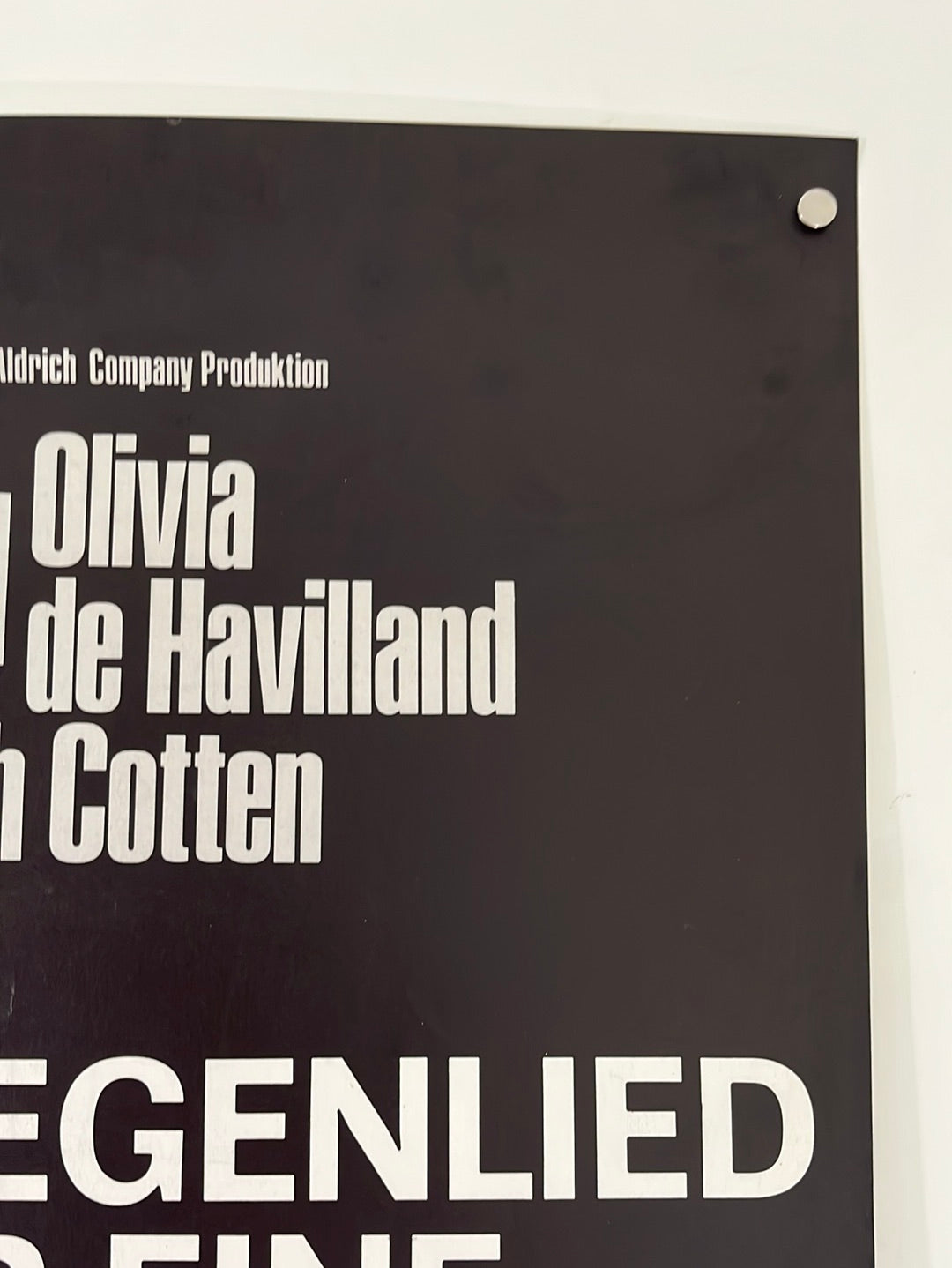 Hush Hush Sweet Charlotte (1965) Original German A1 Movie Poster