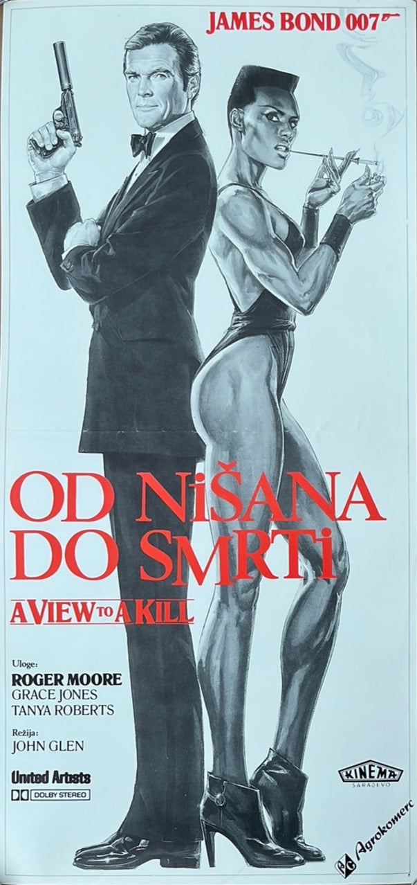 A View To A Kill Original Yugoslavian Cinema Poster