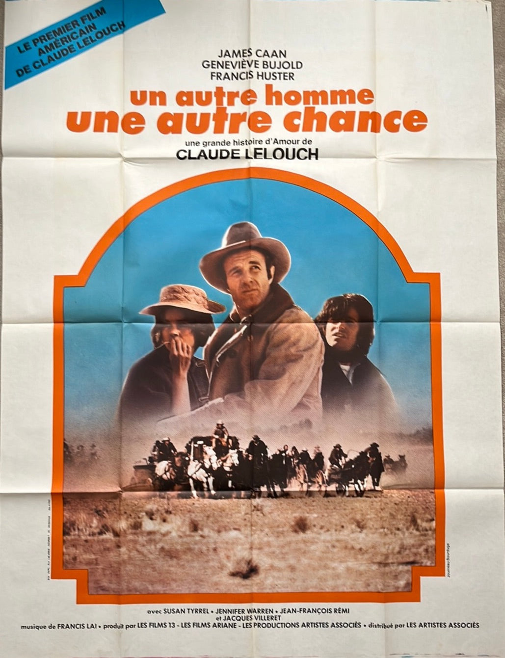 Another Man Another Chance Original French One Panel Cinema Poster