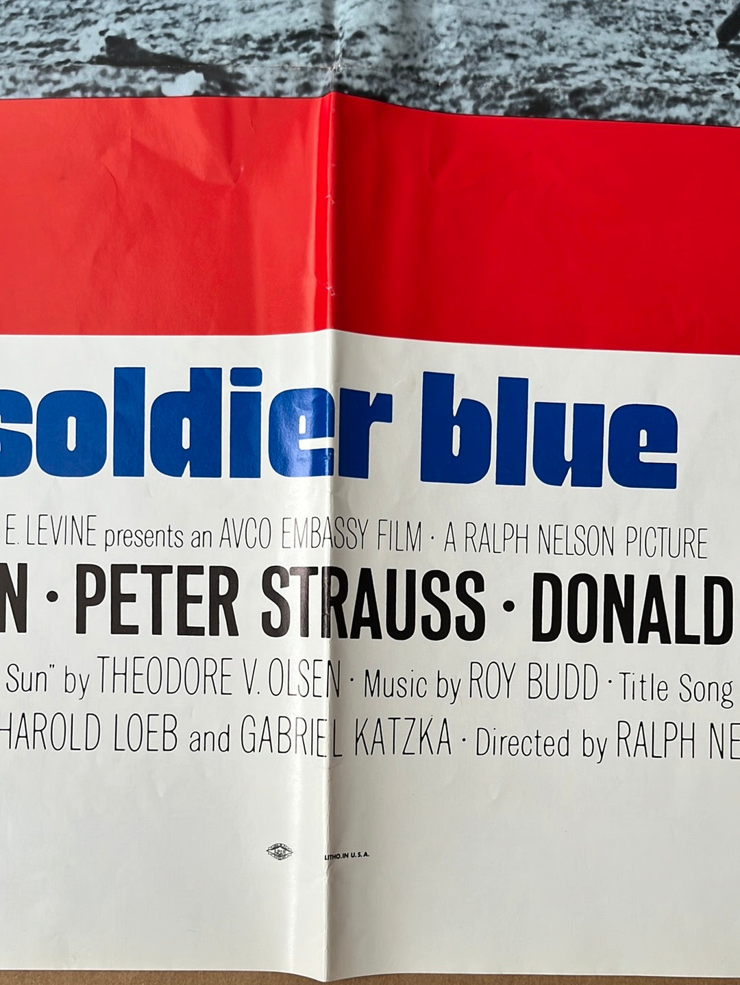 Soldier Blue (1970) Original US One Sheet Cinema Poster