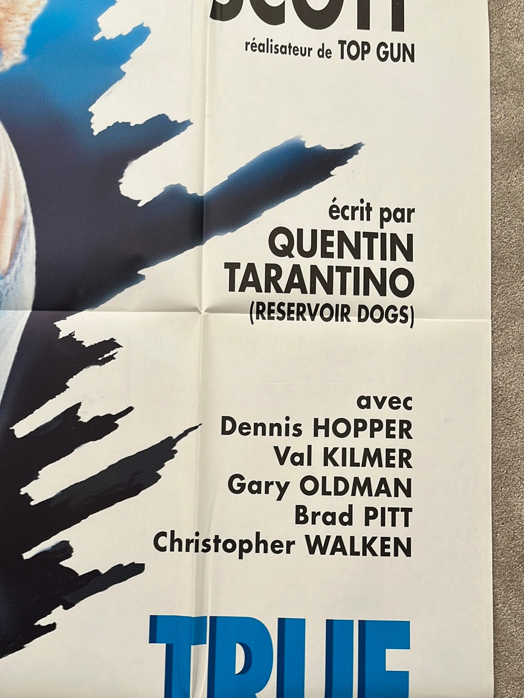 True Romance (1993) Original French One Panel Cinema Poster