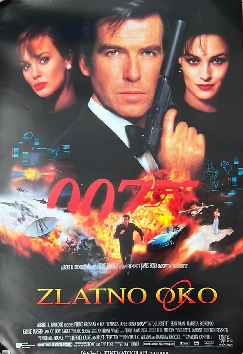 Goldeneye Original Yugoslavian Cinema Poster