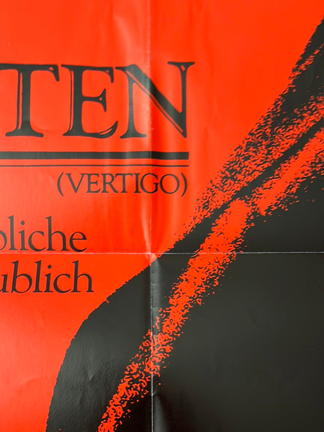 Vertigo (1983 Re-Release) Original German A1 Cinema Poster