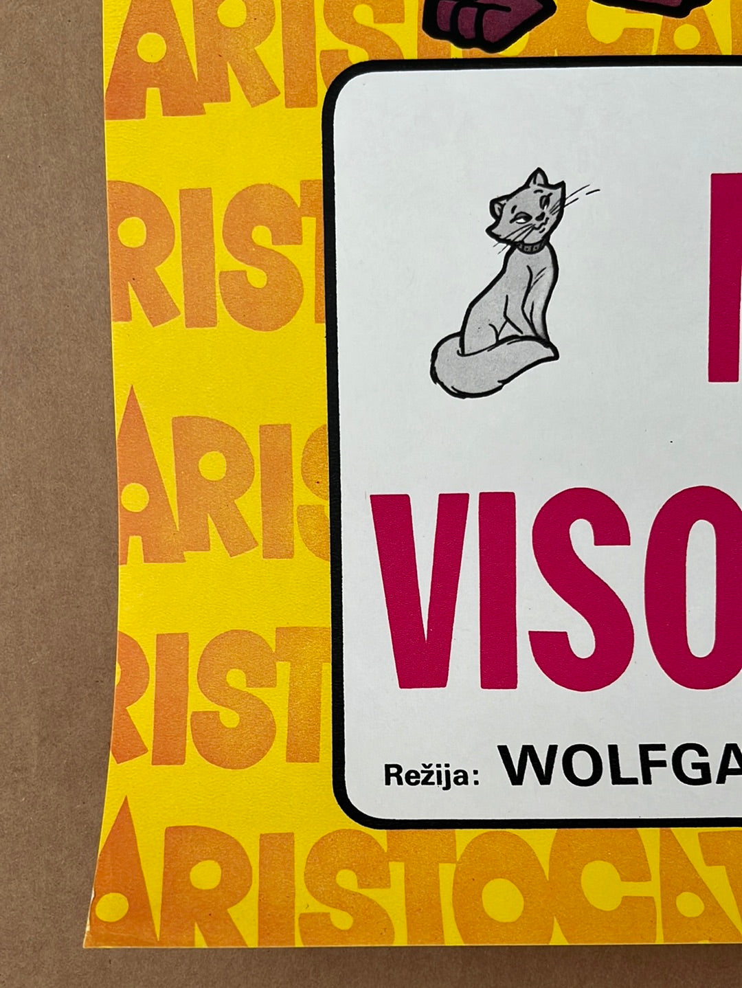The Aristocats (1971) Original Yugoslavian Cinema Poster