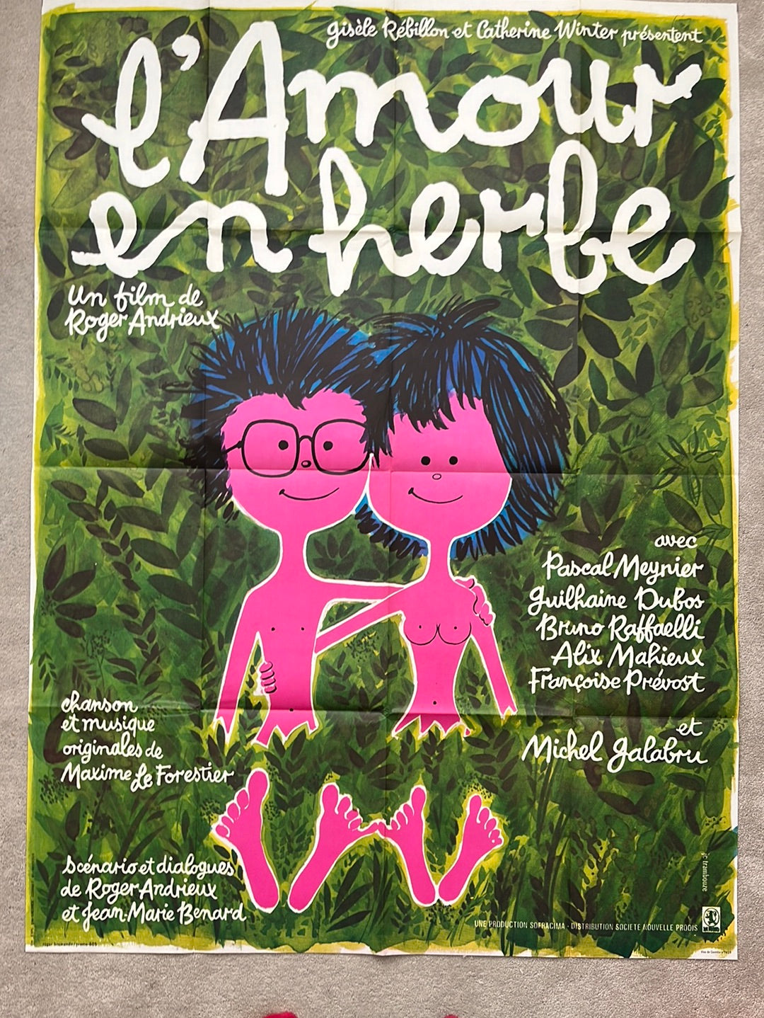 L'Amour En Herbe (1977) Original French One Panel Cinema Poster