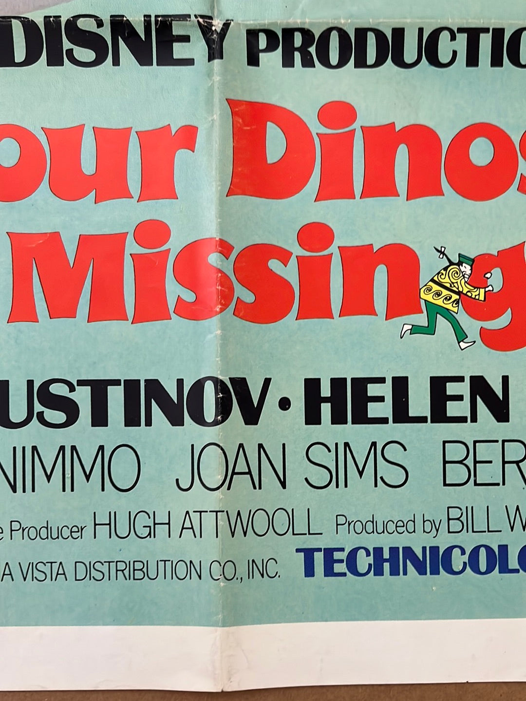 One Of Our Dinosaurs Is Missing (1975) Original US One Sheet Cinema Poster