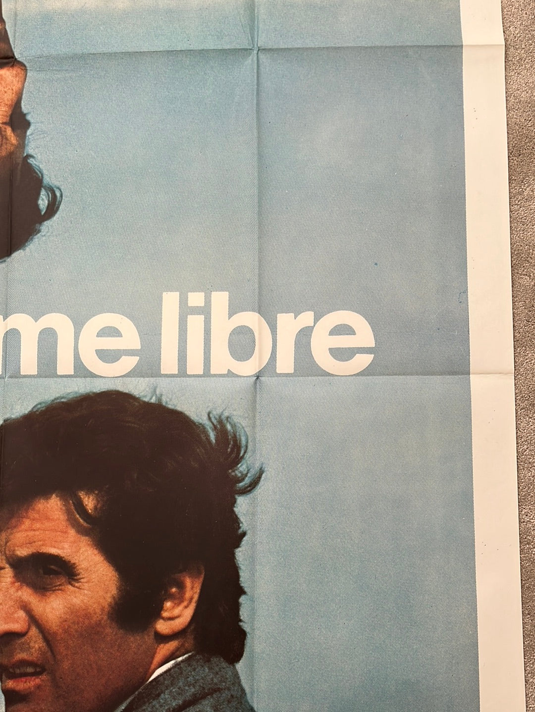 Un Homme Libre (1973) Original French One Panel Cinema Poster
