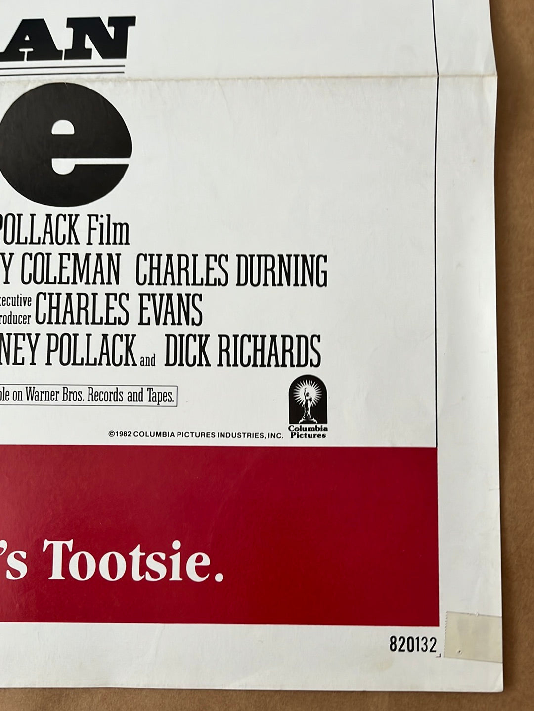 Tootsie (1982) Original US One Sheet Cinema Poster