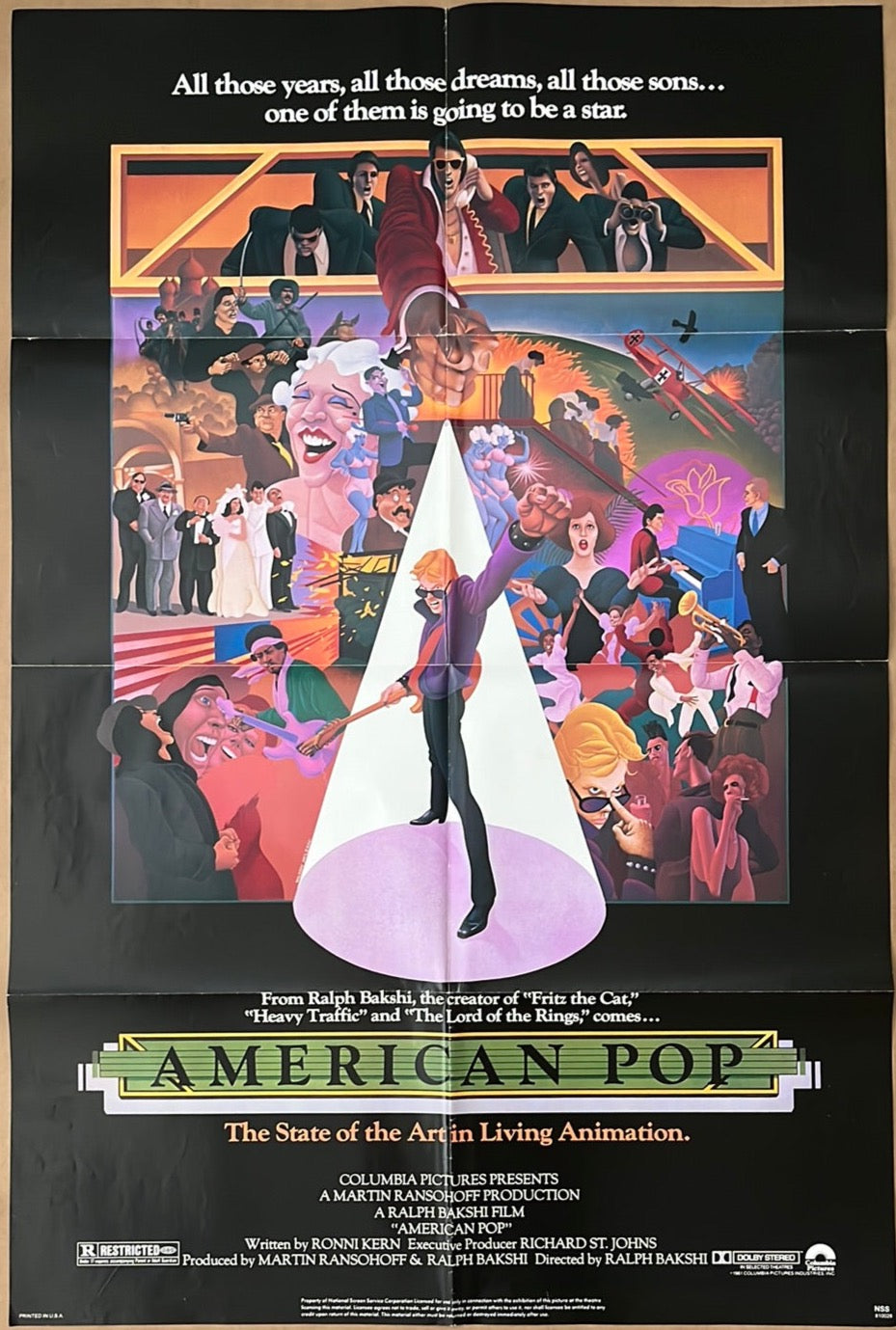 American Pop Original US One Sheet Cinema Poster