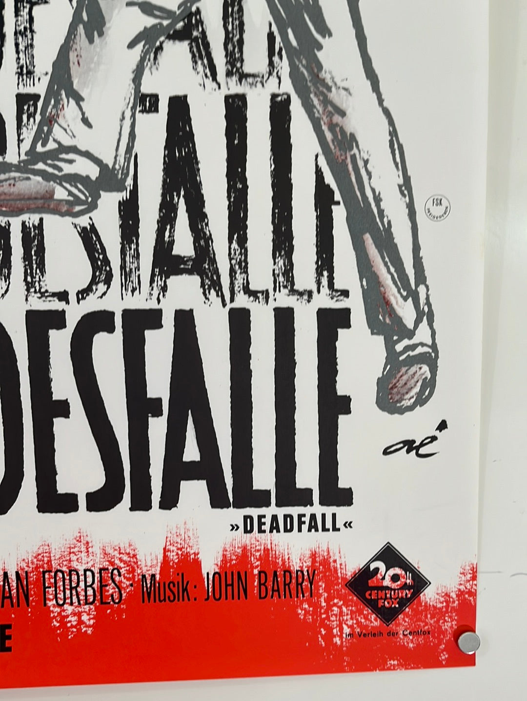 Deadfall - Die Todesfalle (1968) Original German A1 Cinema Poster