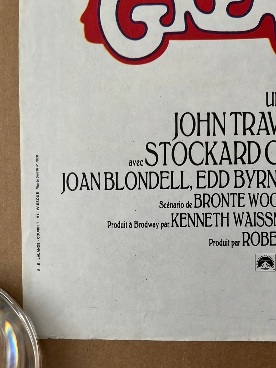 Grease (1978) Original French 'Petite' Cinema Poster