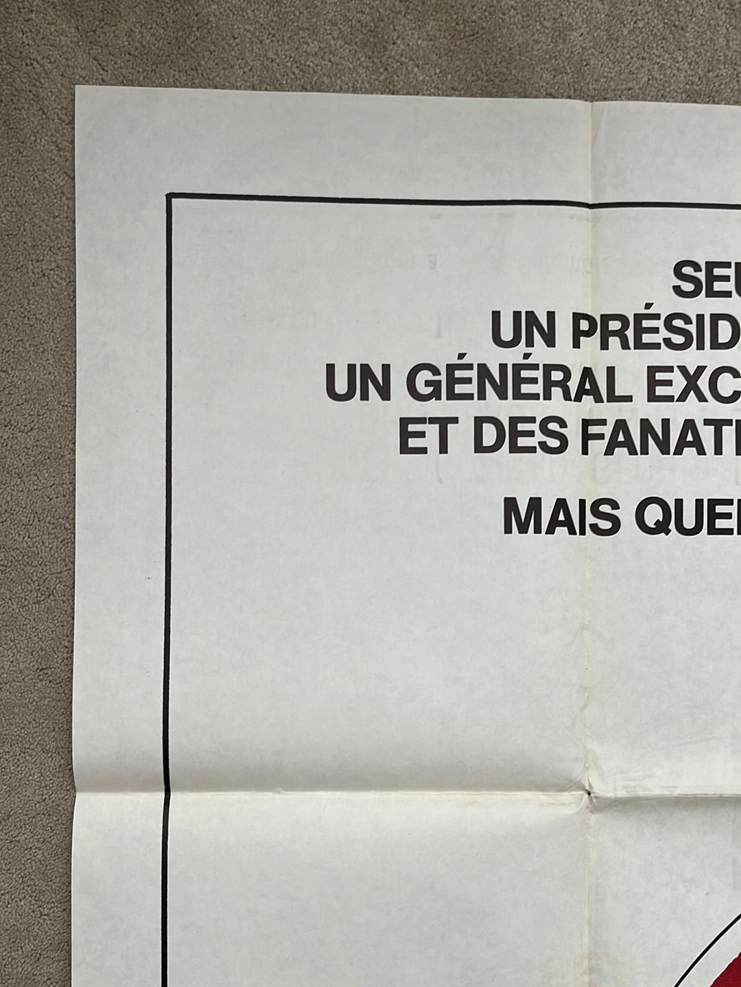 Wrong Is Right (1982) Original French One Panel Cinema Poster