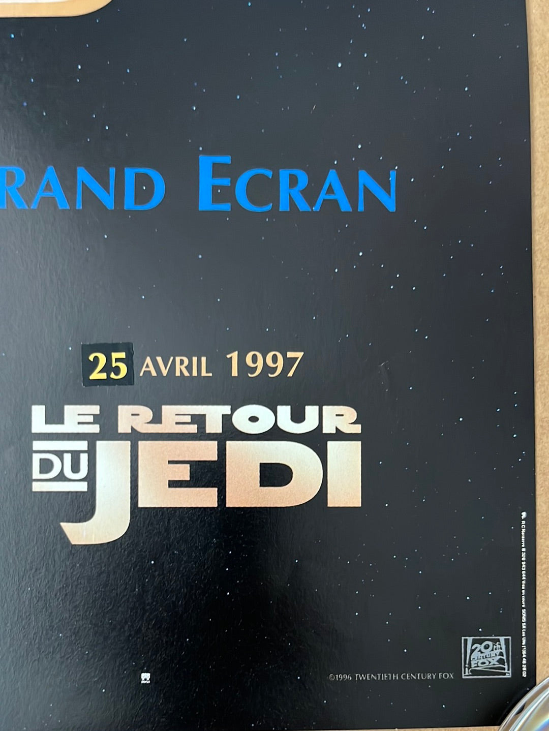 The Star Wars Trilogy (1997) La Trilogie Star Wars Original French 'Petite' Cinema Poster