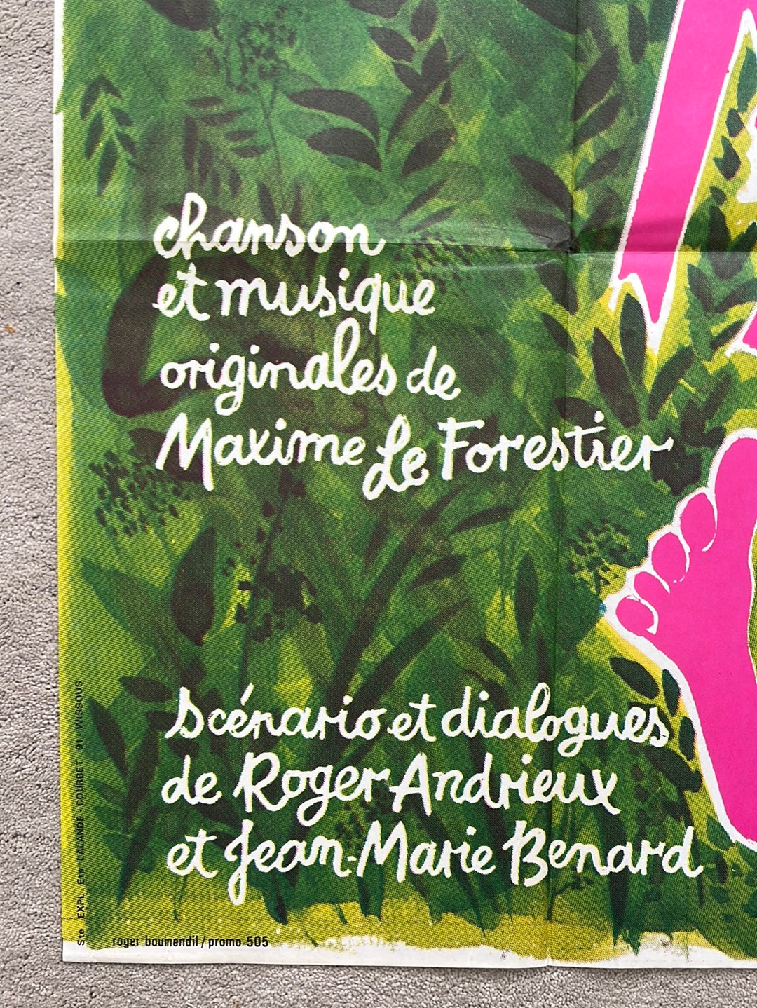 L'Amour En Herbe (1977) Original French One Panel Cinema Poster
