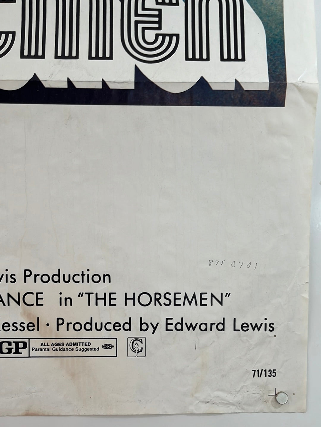 The Horseman (1971) Original US One Sheet Cinema Poster